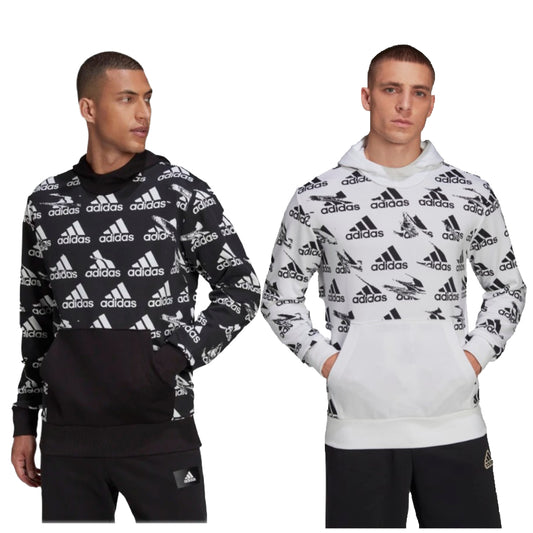 Adidas Men's Hoodie Essentials Brandlove French Terry Active Hooded Sweatshirt