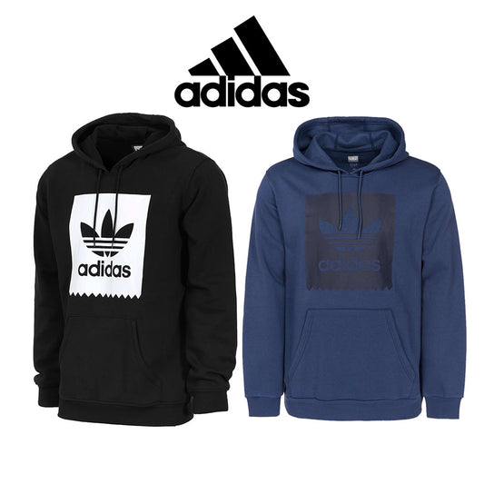Adidas Originals Men's Blackbird Trefoil Graphic Pocket Pullover Hoodie
