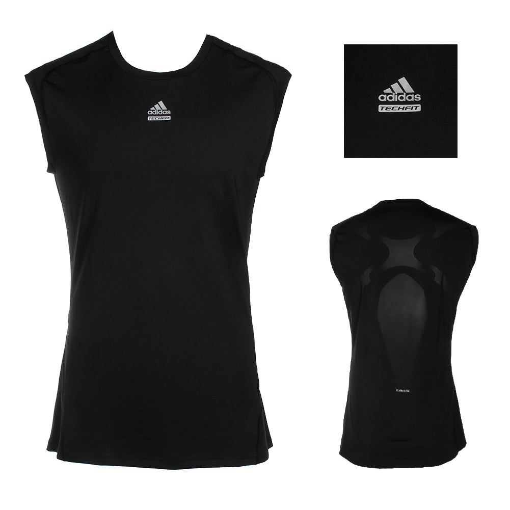 Adidas Men's Sleeveless Tech Fit Muscle Gym Running Tank Top