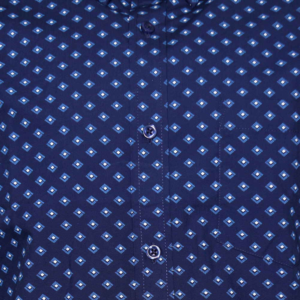 Navy Light Blue Print