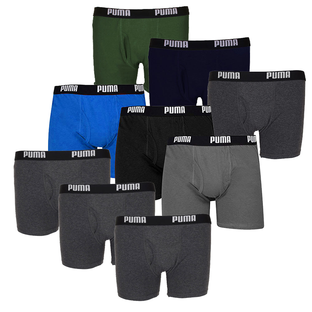 Puma Men's 3-Pack Cotton Boxer Briefs