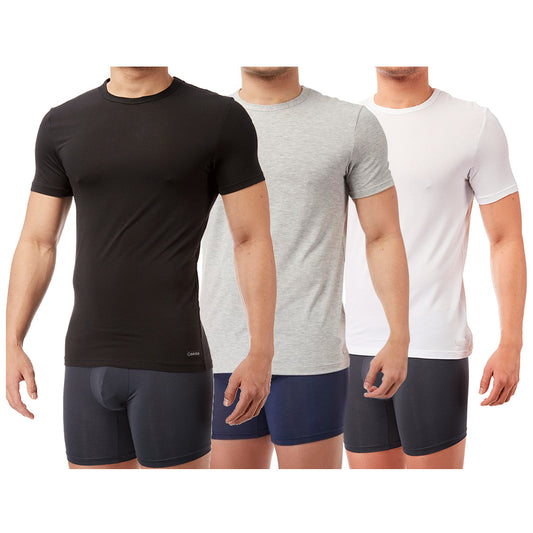 Calvin Klein Men's T-Shirt Modal Blend Stretch Casual Crew Neck T-Shirt NM1658