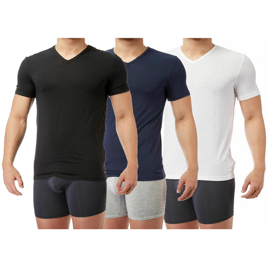 Calvin Klein Men's T-Shirt Ultra Soft Modal Short Sleeve V-Neck Tee NM1659