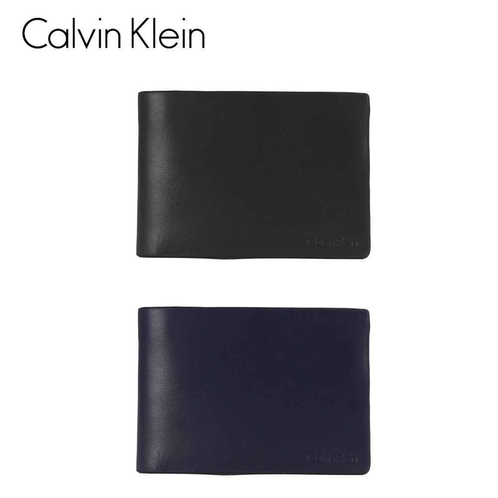 Calvin Klein Men's Leather 79814 Embossed Logo Slim Fold Wallet