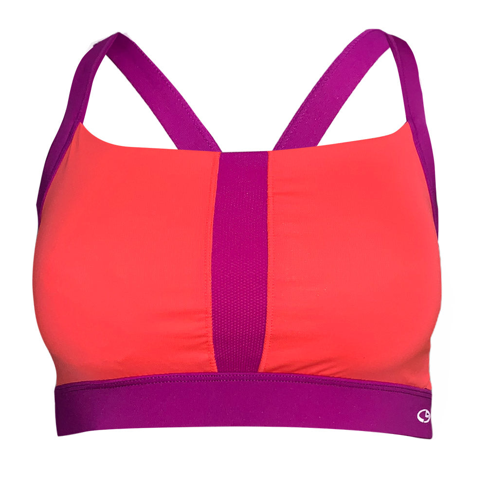 Coral Purple Colorblocked