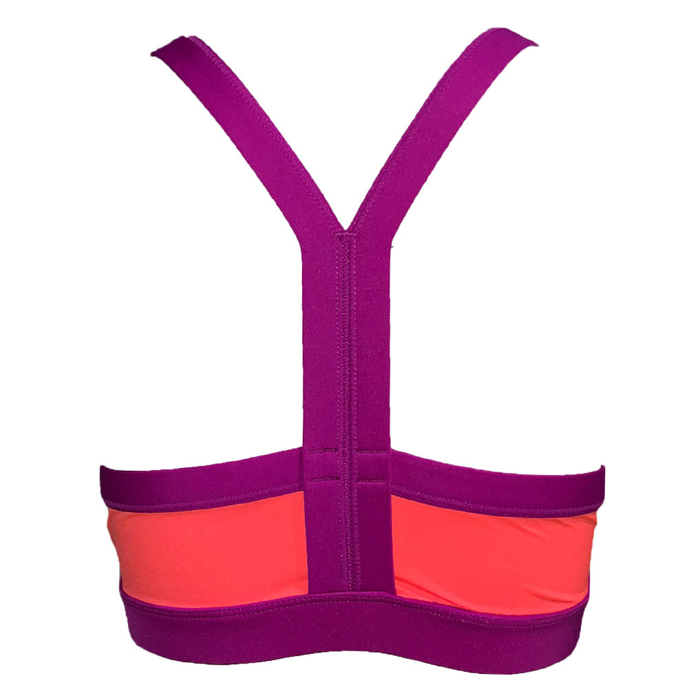 Coral Purple Colorblocked