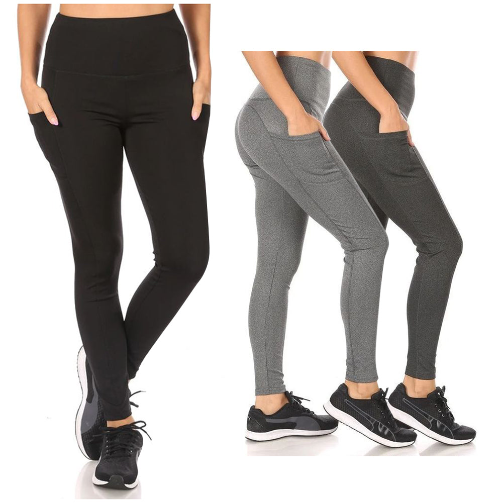 Womens Leggings High Waisted Tummy Control Stretch Fitted Sculpting Yoga Pants