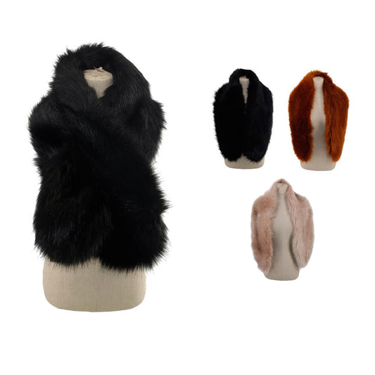 DBFL Justin & Taylor Women's Olong Faux Fur Scarf