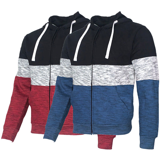 Mens Sweatshirt Hoodie Jacket Zip Up Fleece Lining Casual Style Regular Fit