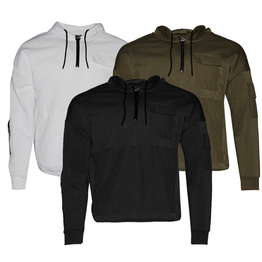 Mens Zip-Up Hoodie Jacket Front Pocket Casual Zipper Sweater HK99988