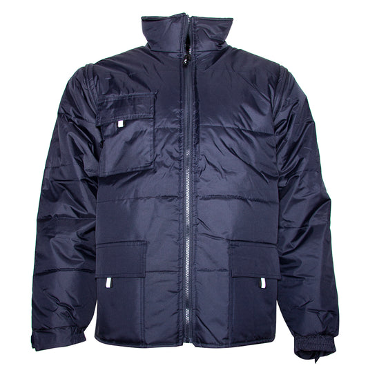 Mens Puff Zip Up Jacket Removable Long Sleeve Warm Fall Winter DBFL