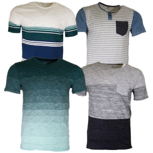Men's T-Shirt Casual Multi Color Design Lightweight Short Sleeve Crew Neck Shirt