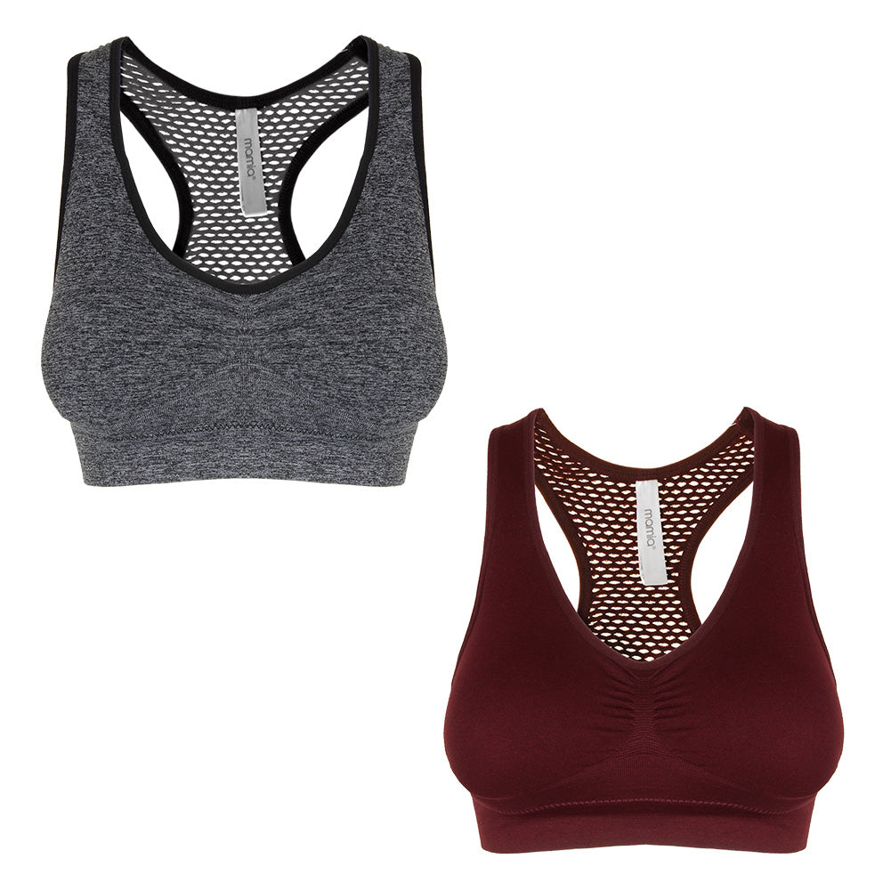 Heather Grey Burgundy