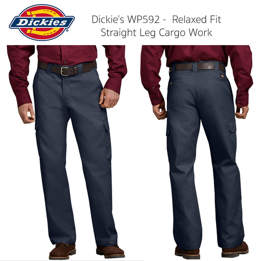 Dickies Men's WP592 Relaxed Fit Straight Leg Work Cargo Pants
