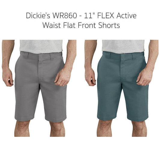 Dickies Men's WR860 11" Flex Active Waist Flat Front Shorts