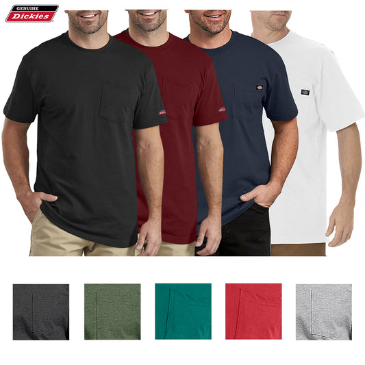 Dickies Men's T-Shirt Casual Front Pocket Short Sleeve Crew Neck Workwear Tee