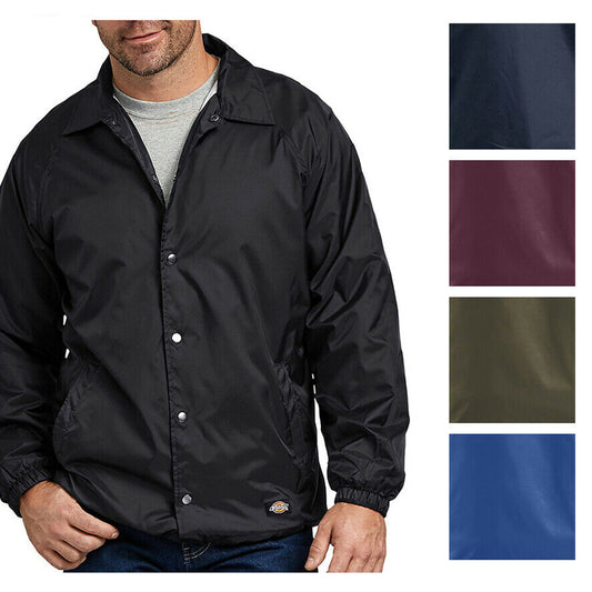 Dickies Men's 76242 Snap Front Windbreaker Water Resistant Jacket