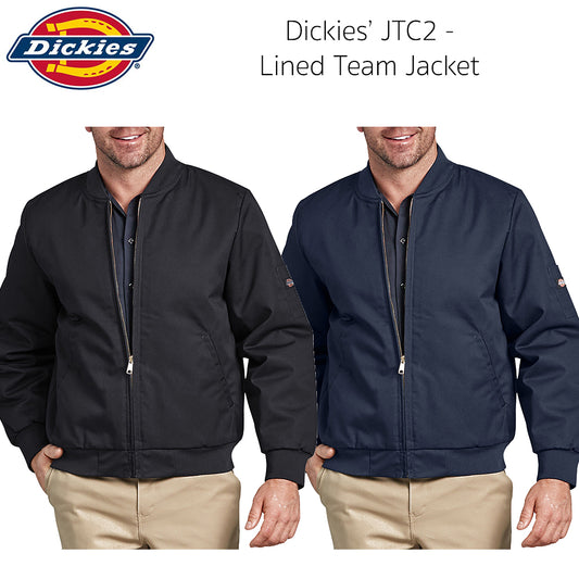 Dickies Men's JTC2 Comfortable Lined Zip Up Team Jacket