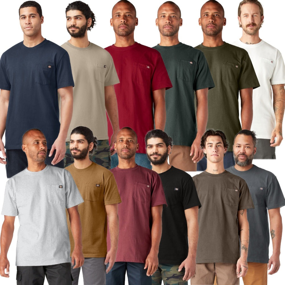 Dickies Men's T-Shirt Heavyweight Short Sleeve Pocket Relaxed Fit T-Shirt
