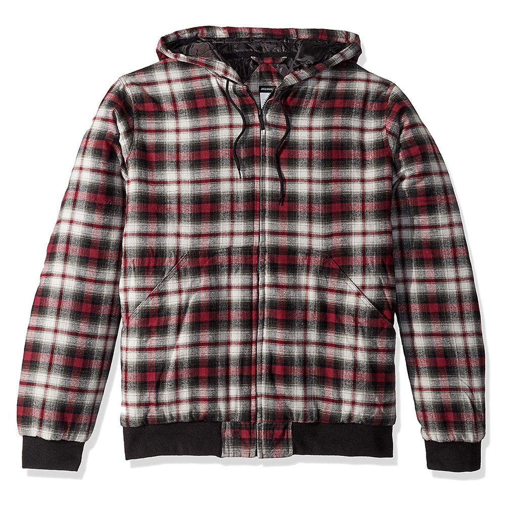 Light Grey Burgundy Plaid