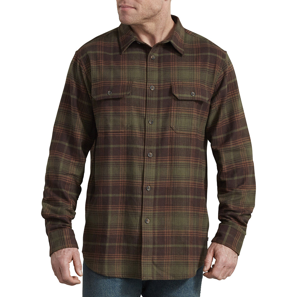 Tactical Green Brown Plaid