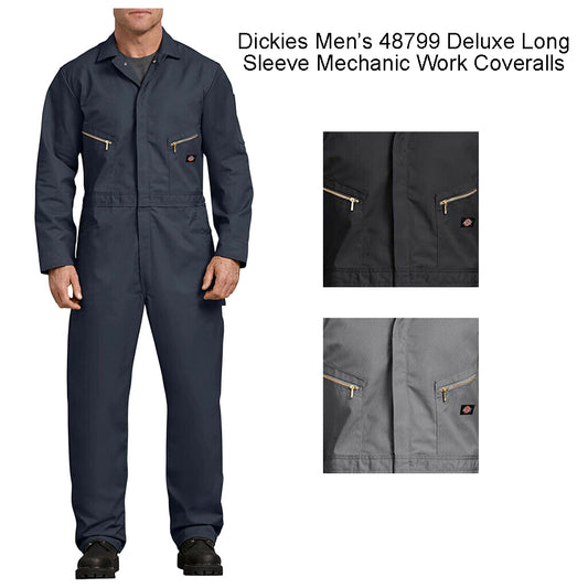 Dickies Men's 48799 Deluxe Blend Long Sleeve Mechanic Work Coveralls