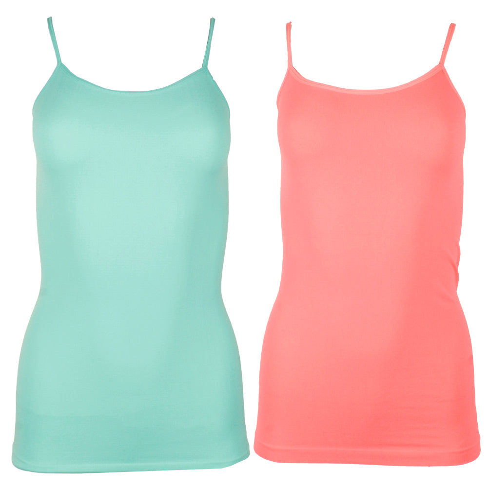 Crystal Blue Neon Coral