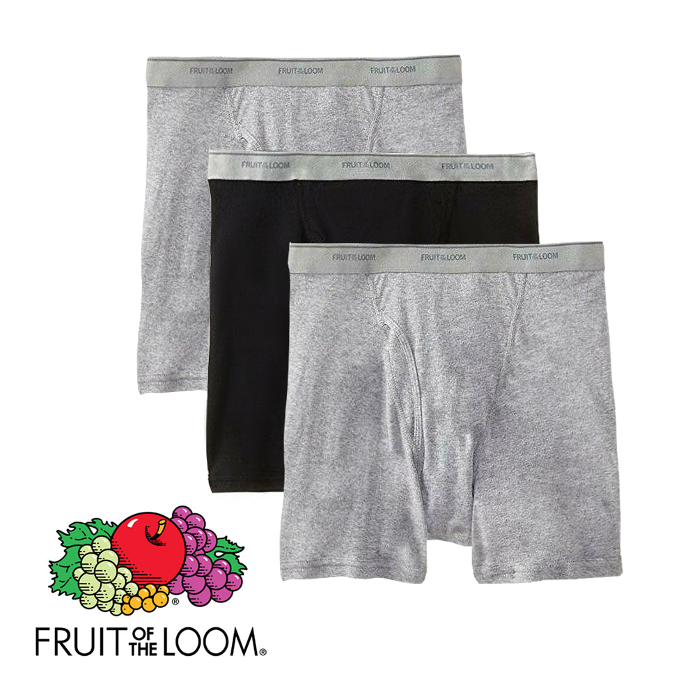 Fruit of The Loom Men's 3 Pack Secure Fit Leg Boxer Briefs