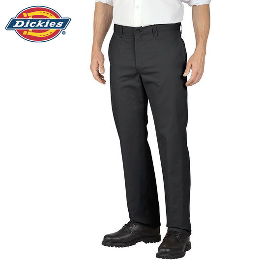 Genuine Dickies Men's GP474 Flat Front Twill Work Uniform Pants