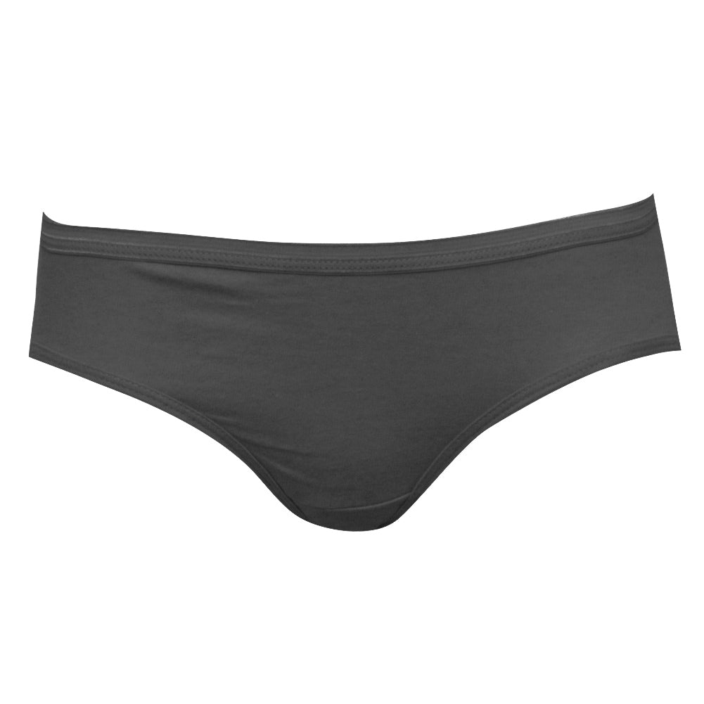 White Printed - Charcoal