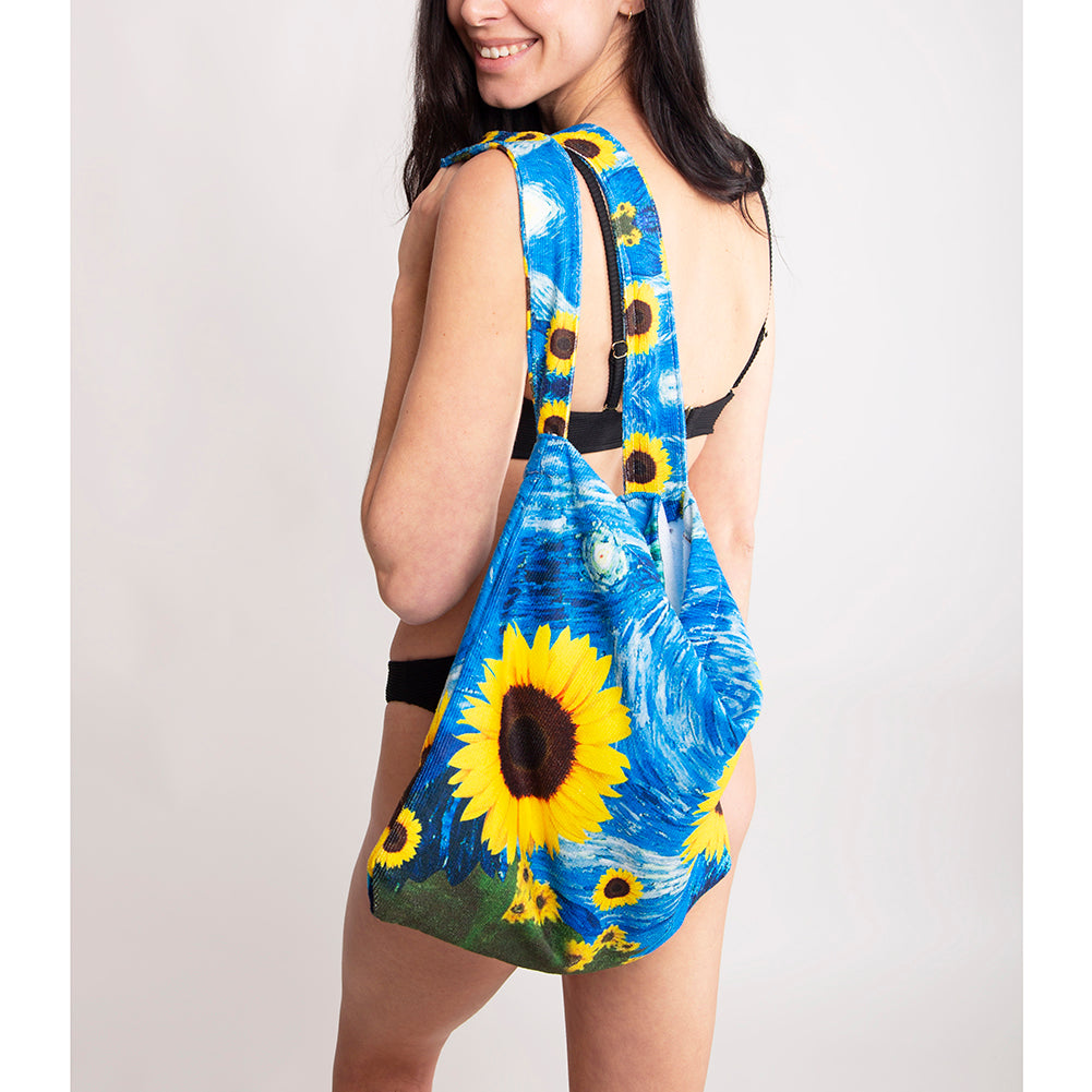 Sunflower and Starry Night