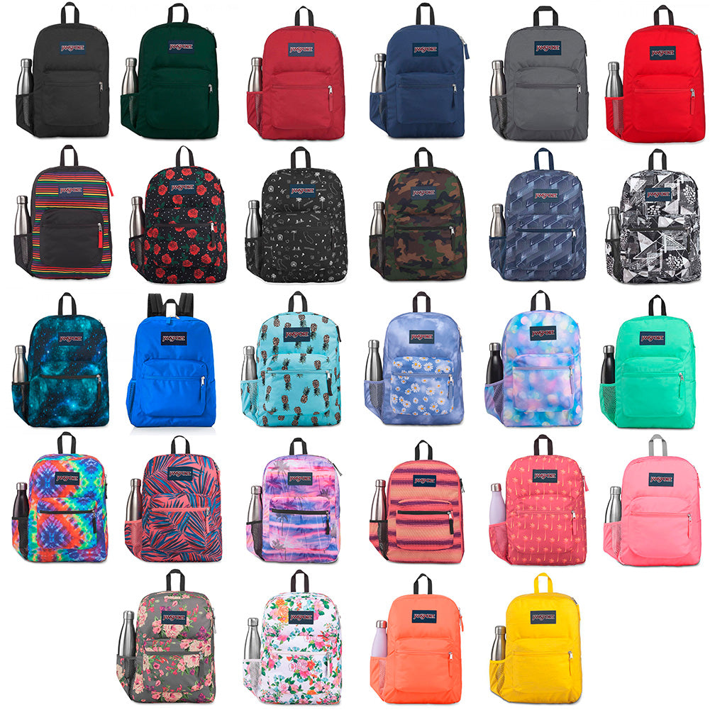 JanSport Cross Town 100% Authentic School Backpack With Front Pocket 13x8.5x17