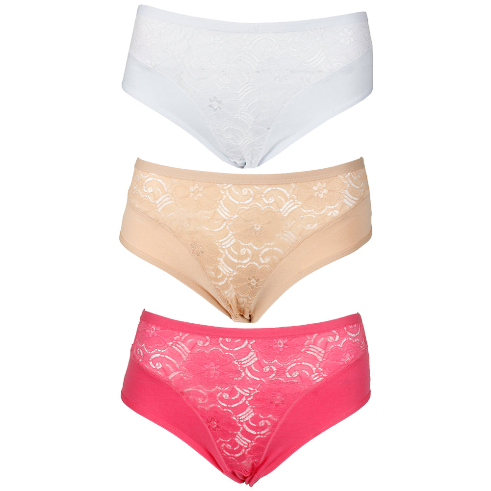 Pink Tan White