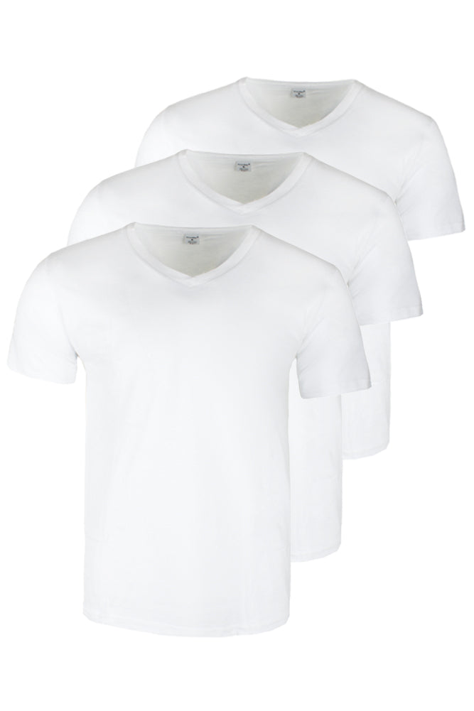 White V-Neck