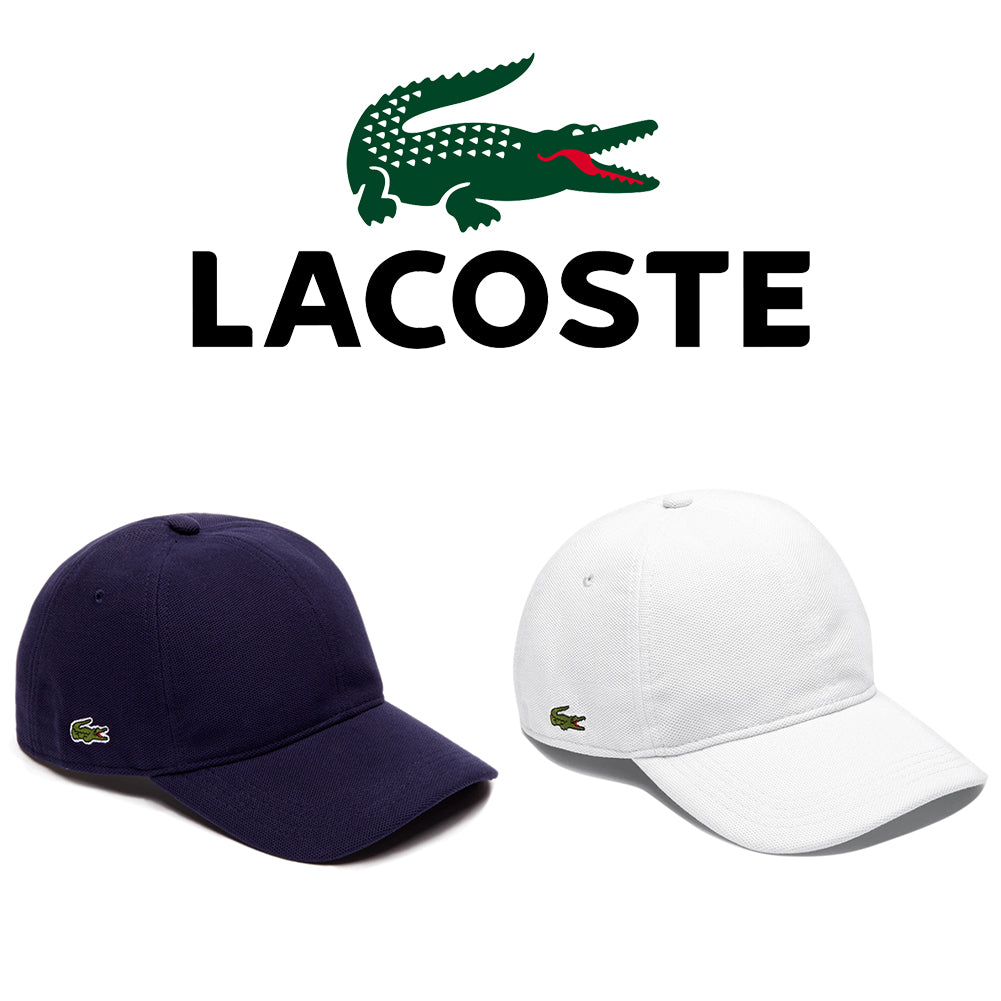 Lacoste Men's RK0123 Cotton Pique Croc Logo Baseball Hat Cap