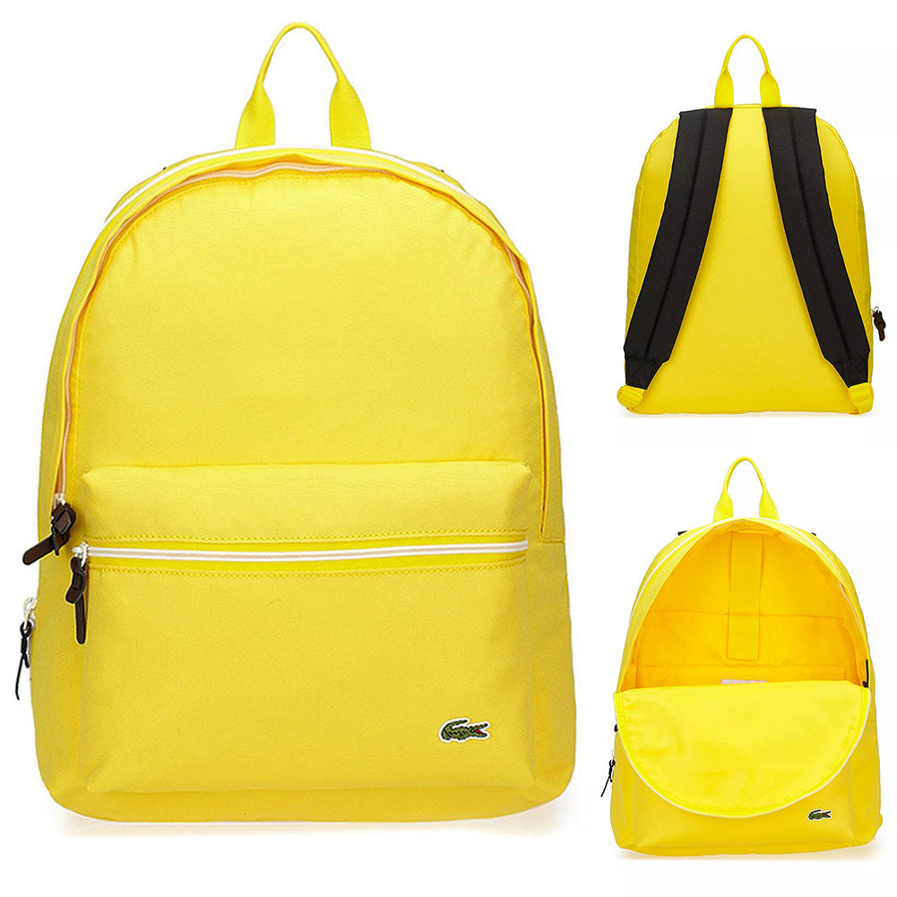 Lacoste Yellow Front Pocket Small Backpack