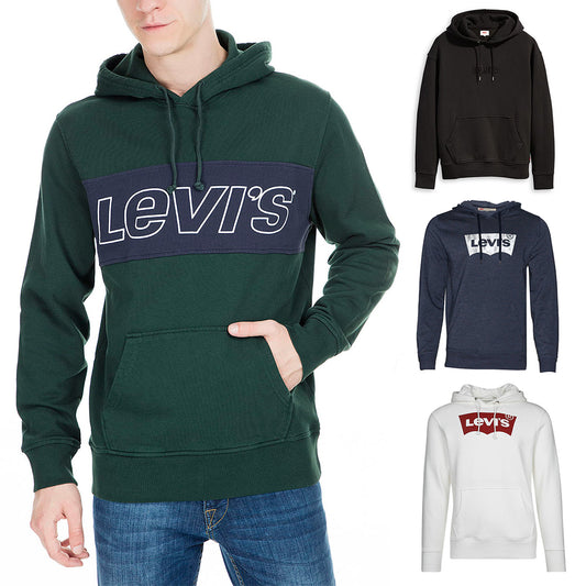 Levi's Men's Hoodie Levi Logo Long Sleeve Casual Hooded Pullover Sweatshirt