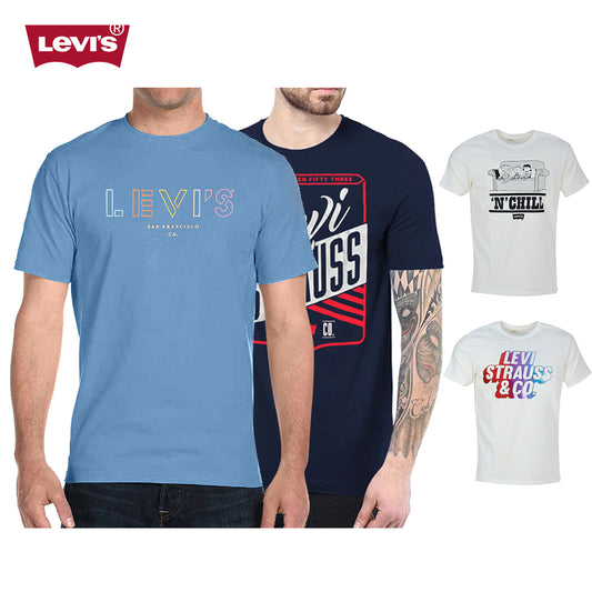 Levi's Men's T-Shirt Casual Graphic Various Logo Short Sleeve Pullover Shirt