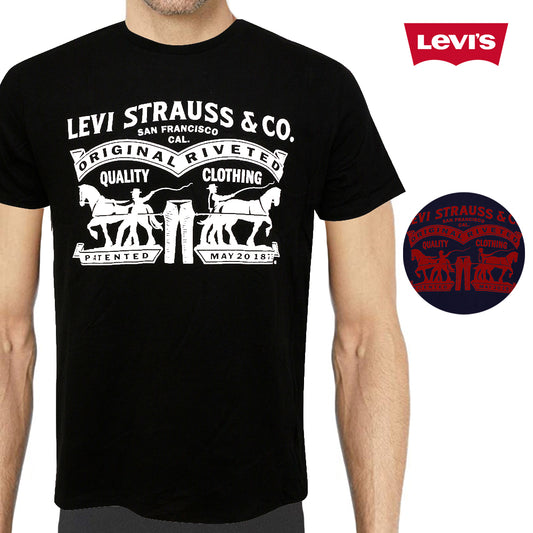 Levis Men's Short Sleeve Quality Clothing Graphic Print Logo Crew Neck T Shirt