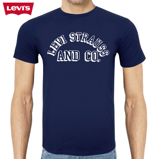 Levis Men's Short Sleeve Shadow Font Graphic Print Crew Neck T Shirt