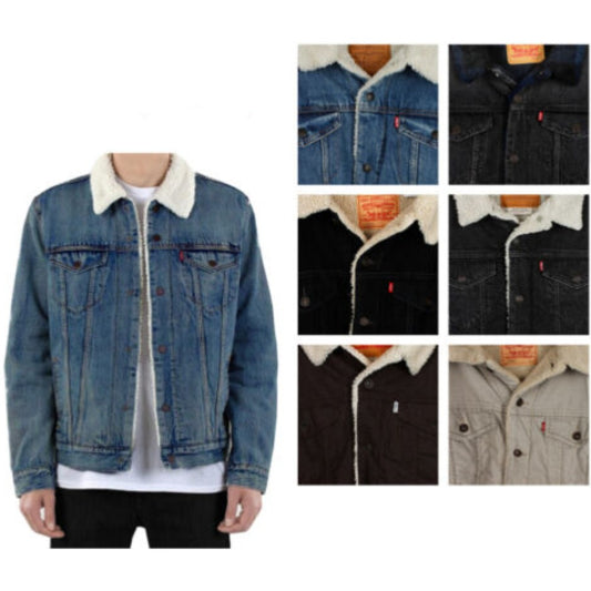 Levi's Men's Denim Sherpa Lined Trucker Jean Jacket