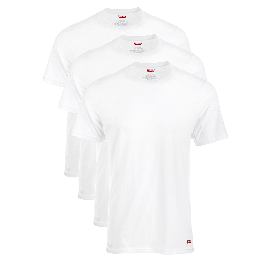 Levi's Men's House Mark 3-Pack Cotton Crewneck T-Shirts