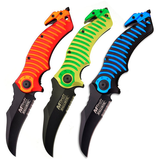 MTECH USA 5” Closed Assisted Spring Pocket Clip Folding Knife Blade A884