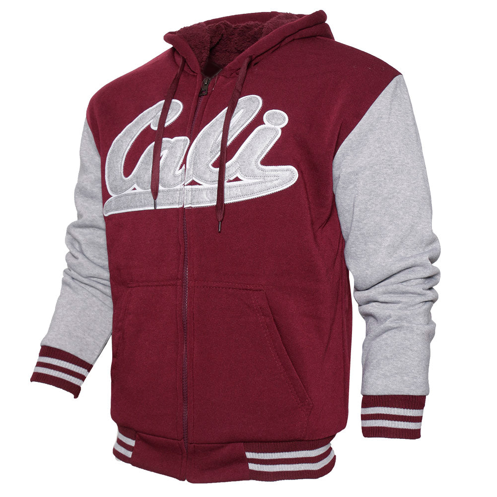 Burgundy Heather Grey