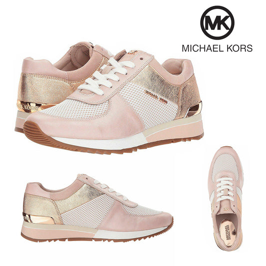 Michael Kors Ladies Allie Trainer Leather Sneakers Shoes