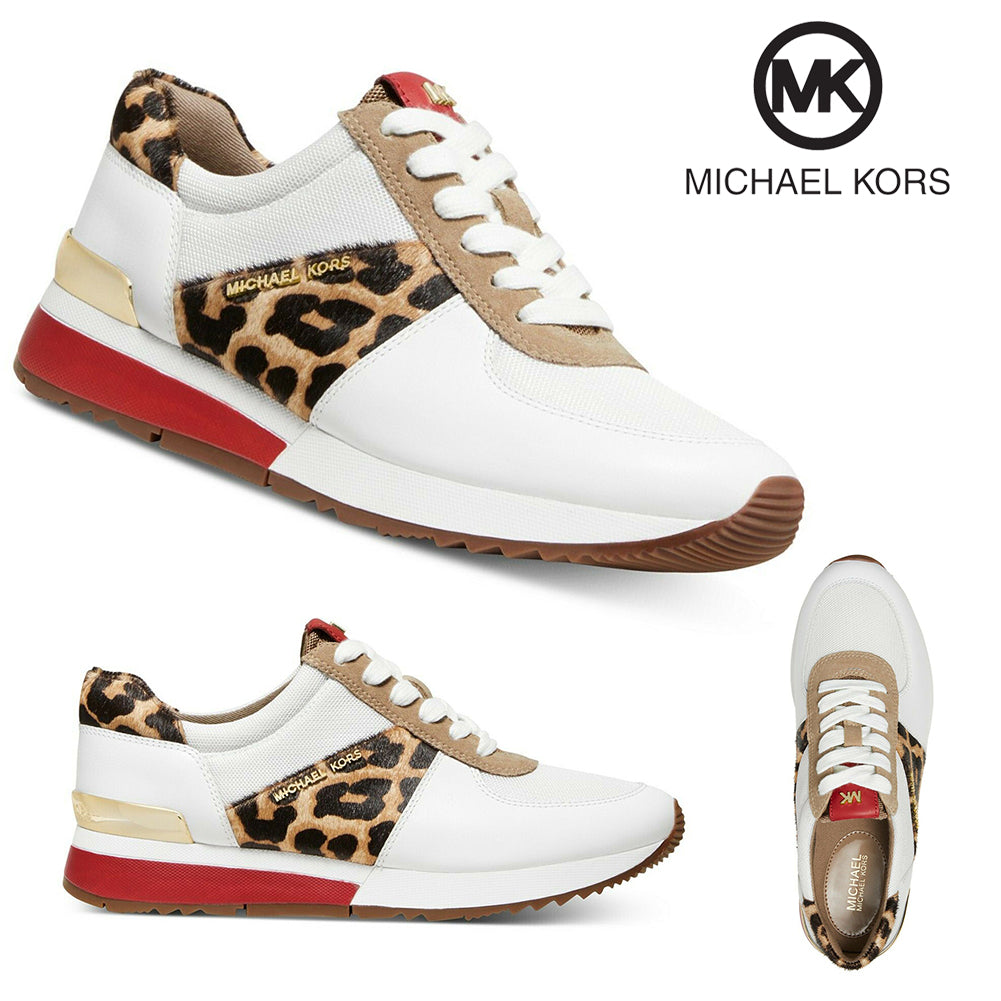 Michael Kors Ladies Allie Trainer Leather Sneakers Shoes
