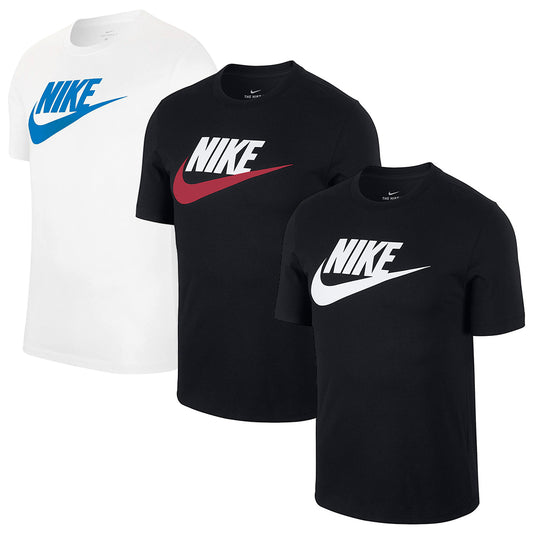 Nike Men's T Shirt Athletic Cut Cotton Short Sleeve Futura Icon Graphic Print