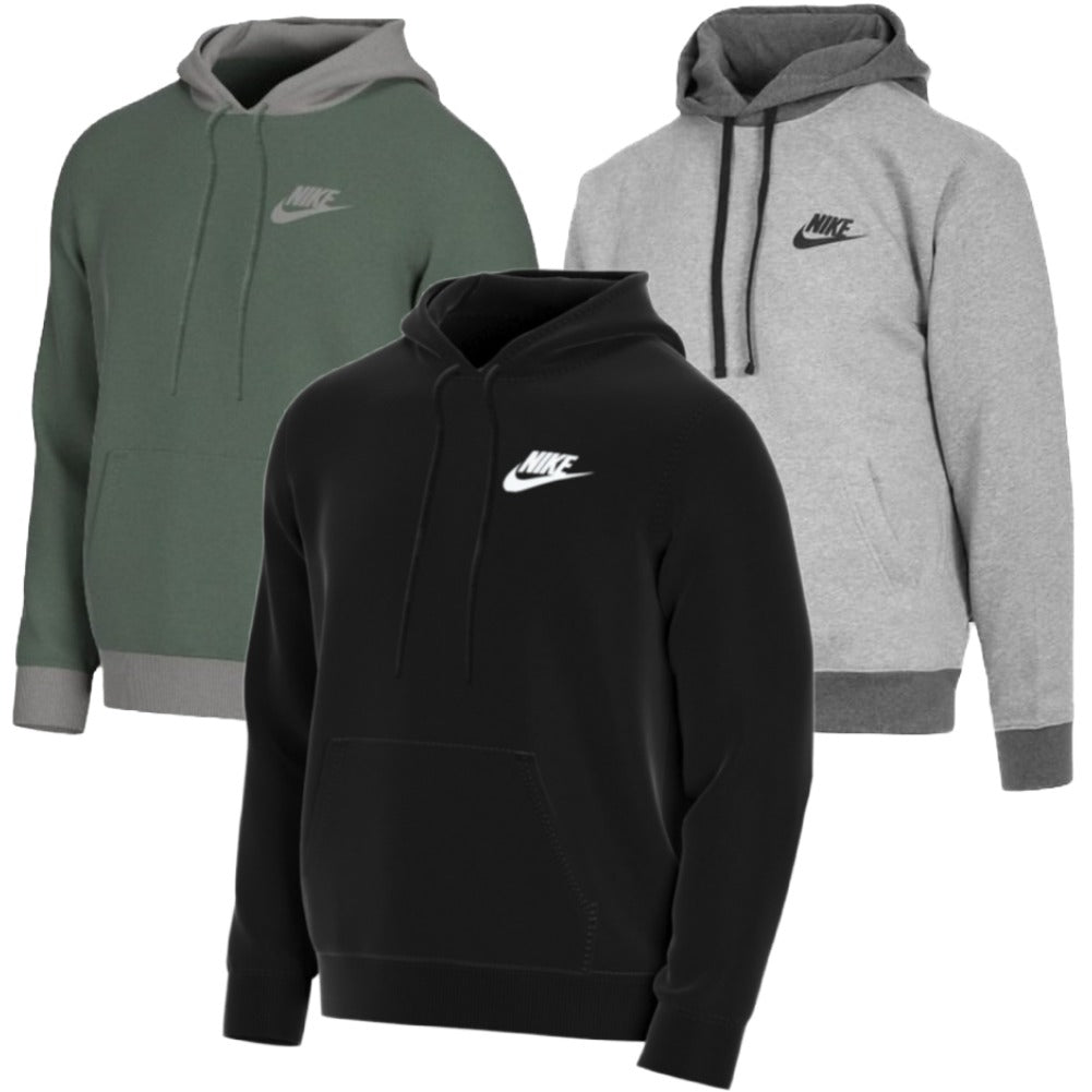 Nike Men's Hoodie Fleece Athletic Long Sleeve Gym Athletic Hooded Sweatshirt