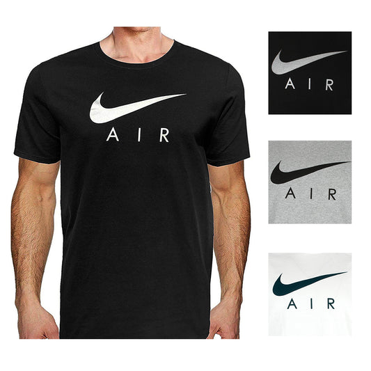 Nike Air Mens Athletic Short Sleeve Swoosh Logo Graphic Gym Active T-Shirt