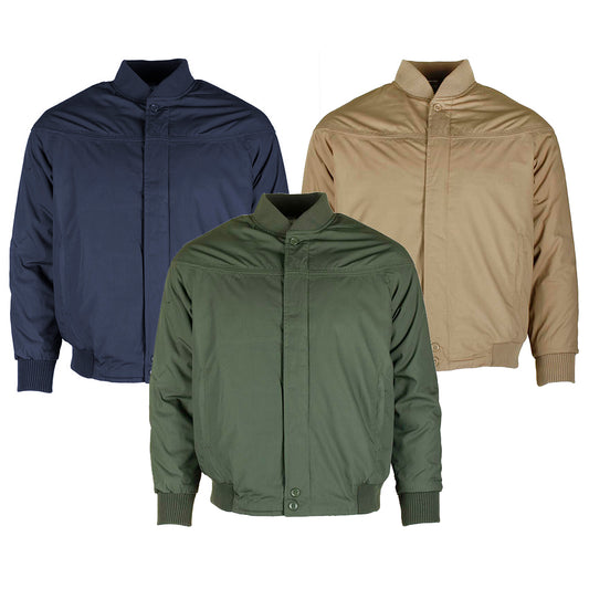 Oscar Sports Men's Satin Lined Cotton Vintage Zip Up Jacket